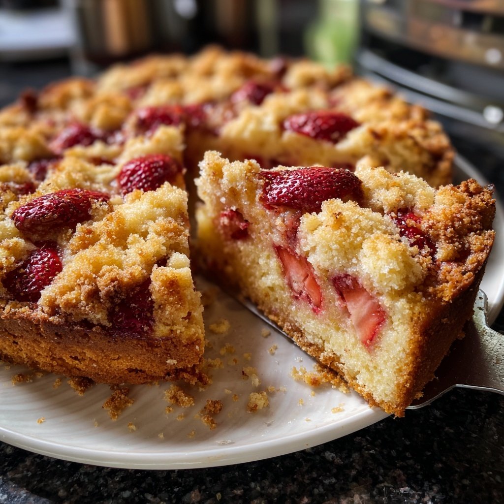 Erdbeer Blechkuchen Mit Streuseln