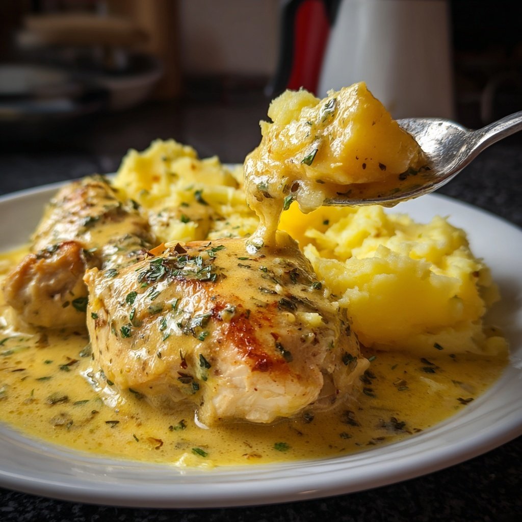 Hausmannskost Cremiges Hähnchen mit Kartoffelpüree