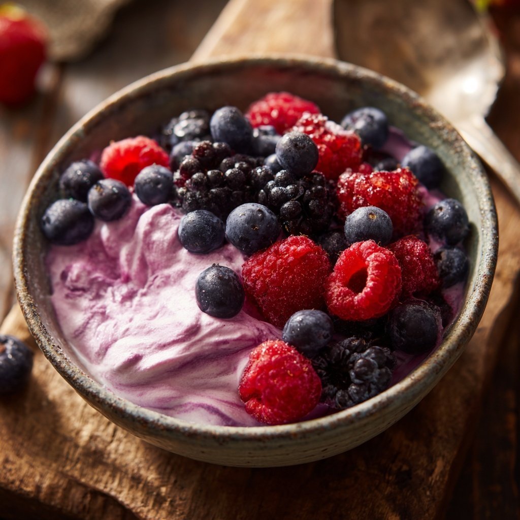 Frühstücksideen mit Beerenjoghurt