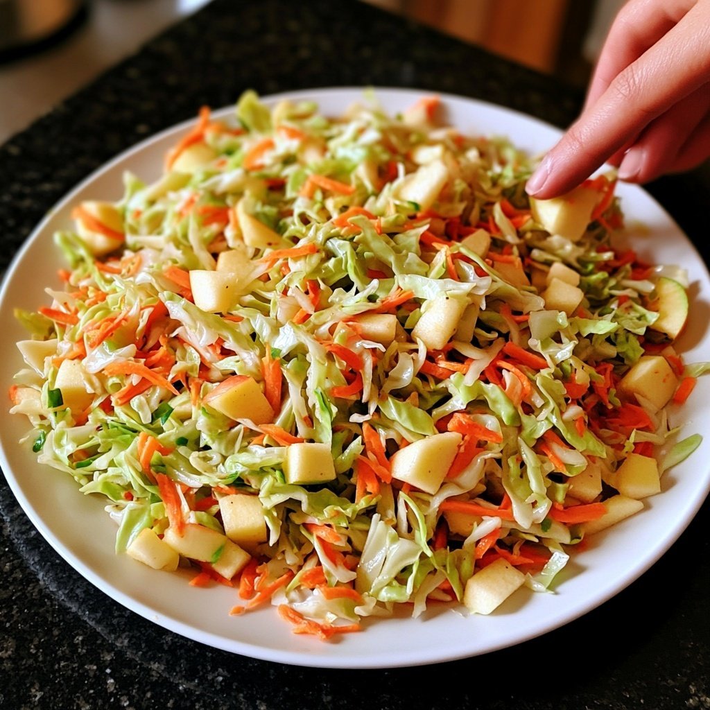 Chinakohl-Salat mit Möhre und Apfel