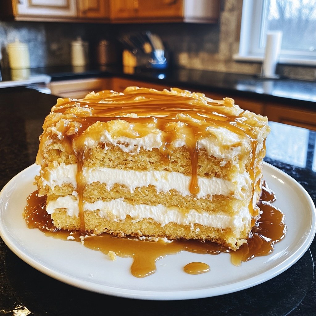 Birnen-Karamell-Käsekuchen-Torte