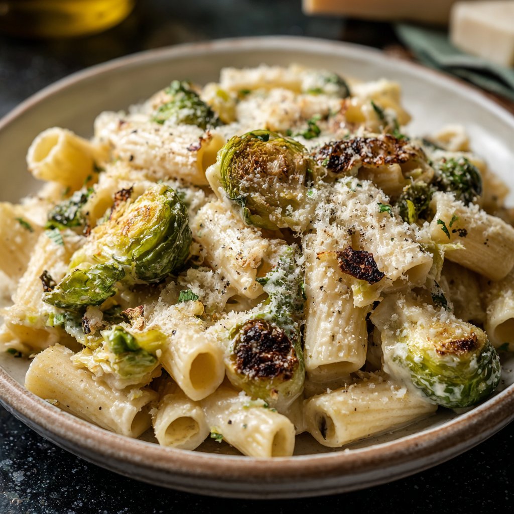 Rigatoni mit Rosenkohl
