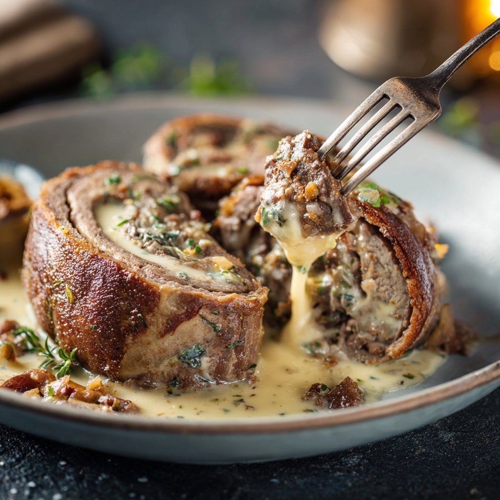 Hausmannskost Rinderrouladen mit Rahmsoße